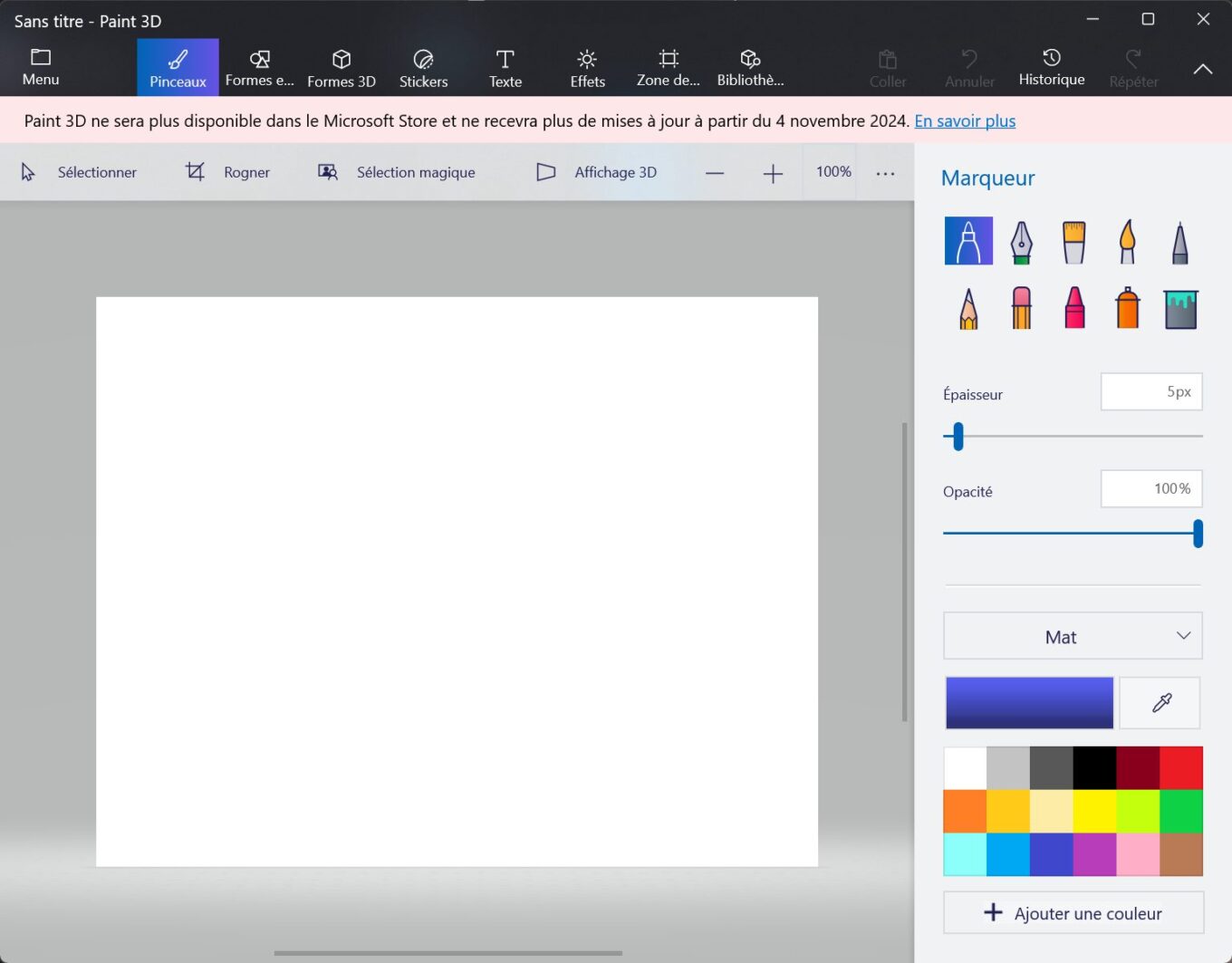 Paint 3d Bientot La Fin Windows