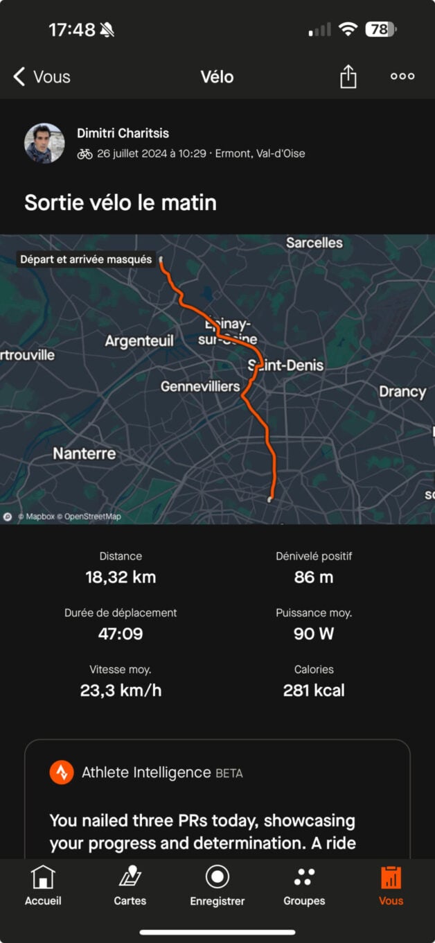 Strava Comparatif Gps Vélo Ultra 26:07