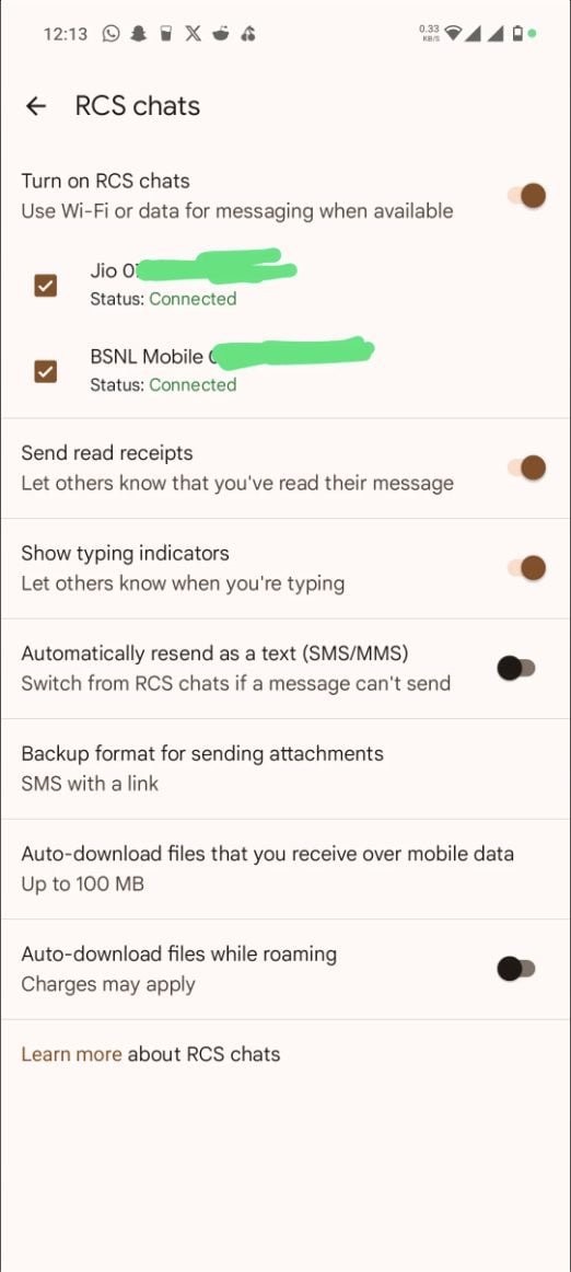 Google Messages Double Sim Rcs