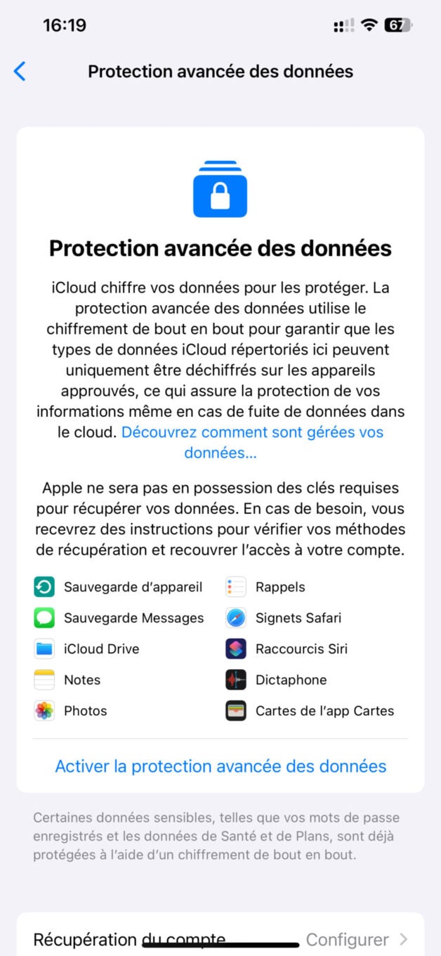 Protection Avancée Des Données Ios 18