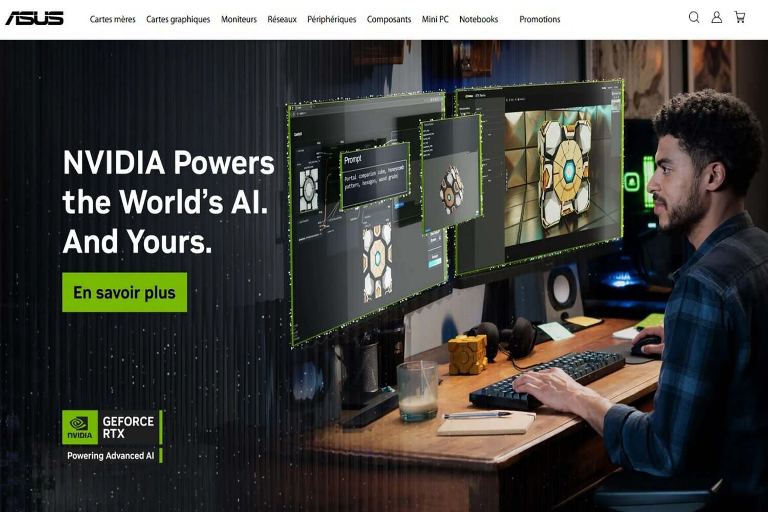 Les NVIDIA GeForce RTX sont taillées pour l’IA, la preuve c’est écrit dessus