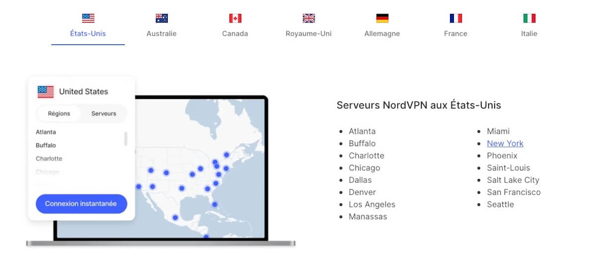 Choisir Localisation Nordvpn