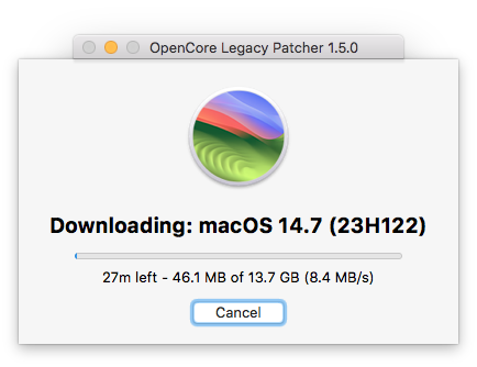 Installer Macos Récent Vieux Mac Opencore Legacy Patcher 14