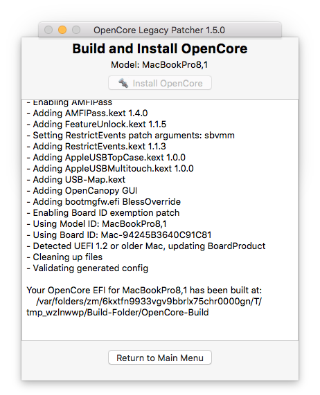 Installer Macos Récent Vieux Mac Opencore Legacy Patcher 25