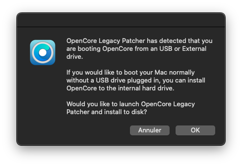 Installer Macos Récent Vieux Mac Opencore Legacy Patcher 48