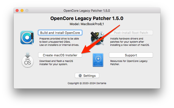 Installer Macos Récent Vieux Mac Opencore Legacy Patcher 10