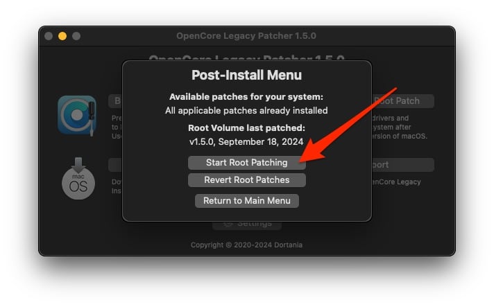 Opencore Legacy Patcher Root Patch 4