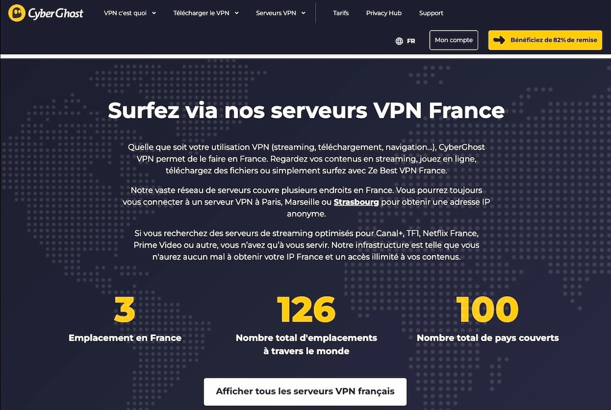 Serveurs Français Cyberghost