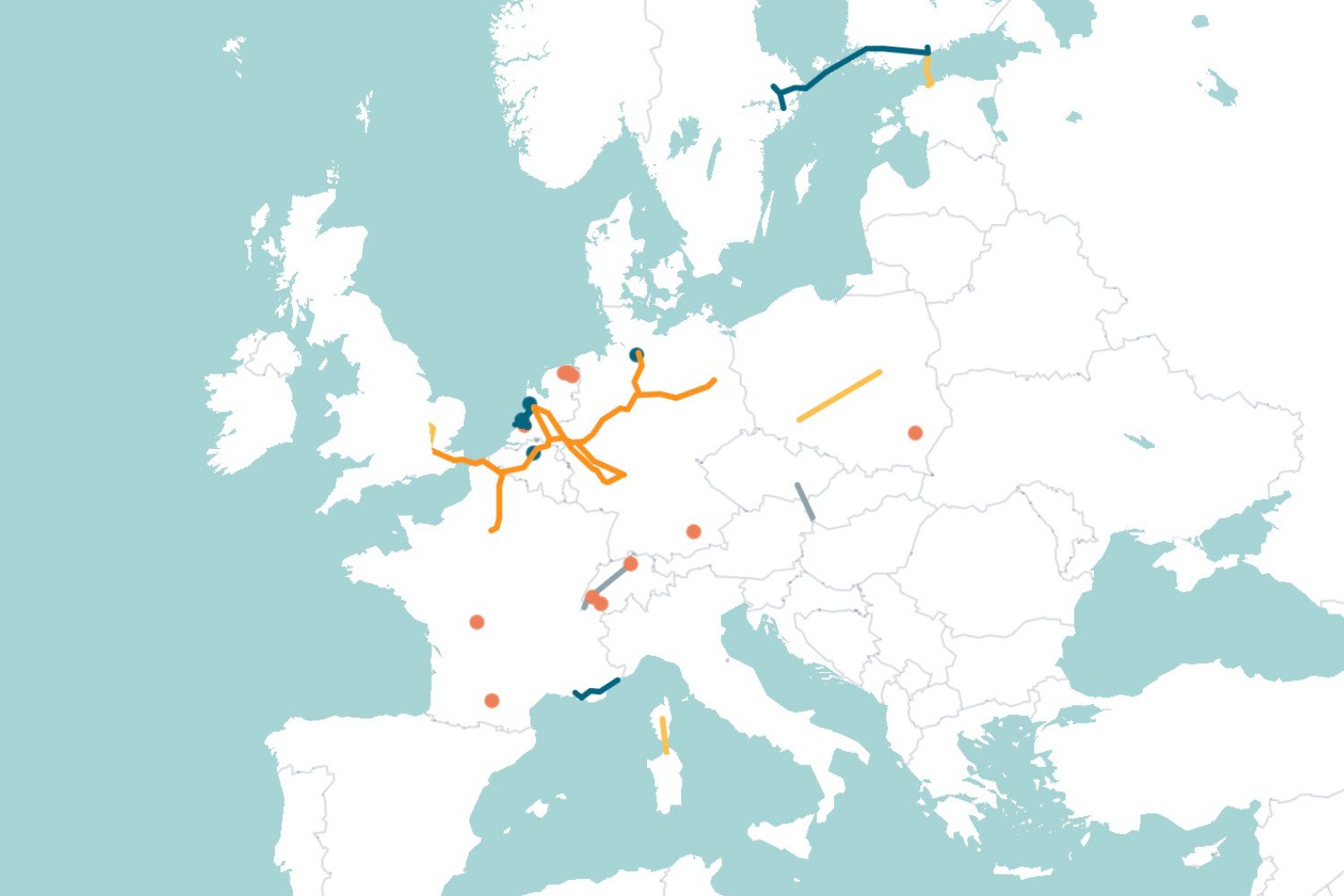 Carte Hardt Hyperloop Lignes