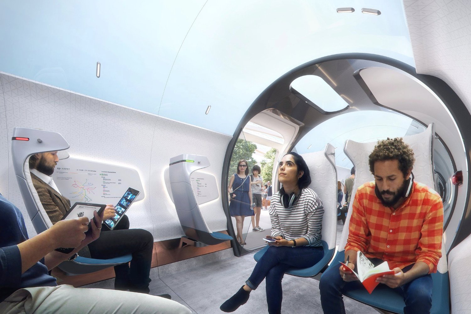 Hardt Hyperloop Interieur Train