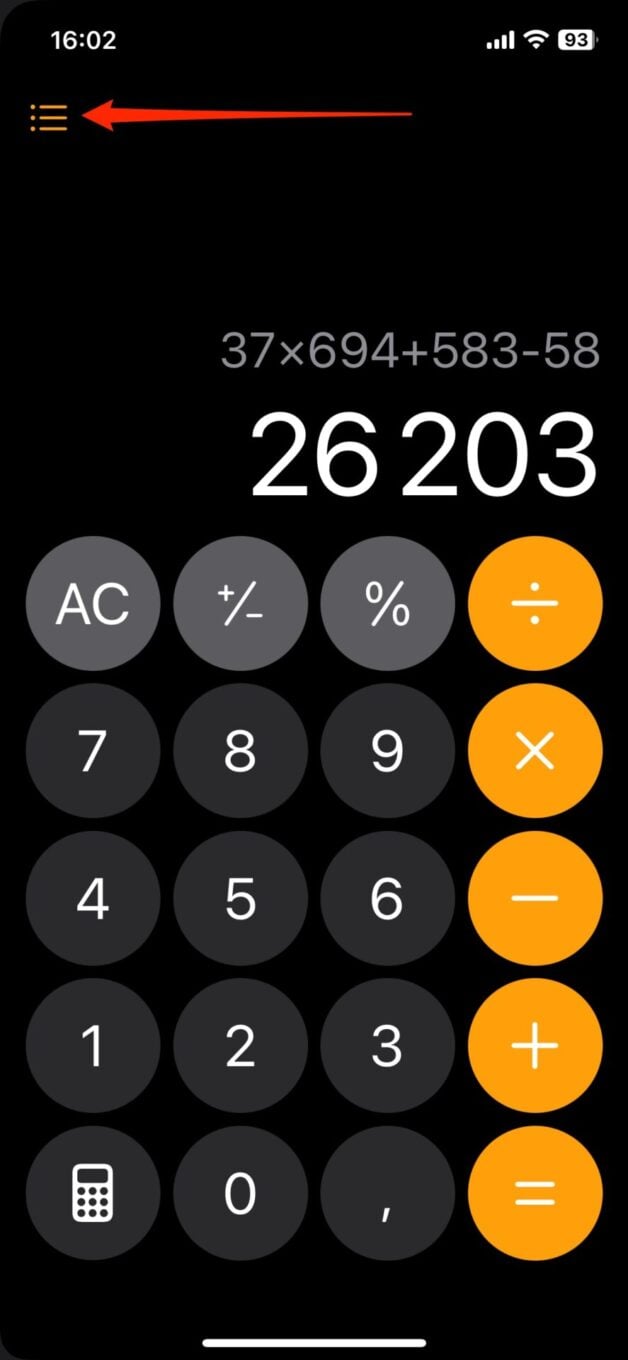 Ios 18 Calculatrice Historique Calculs 1