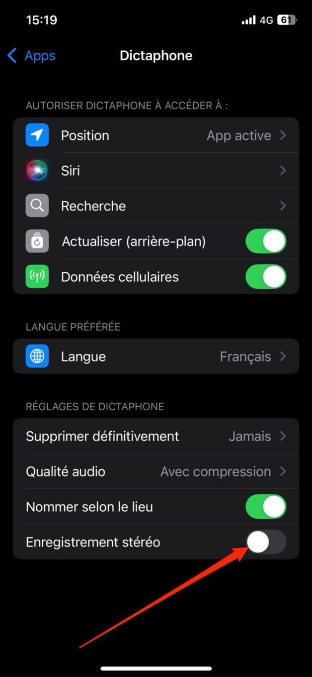 Ios 18 Dictaphone Stéréo 3