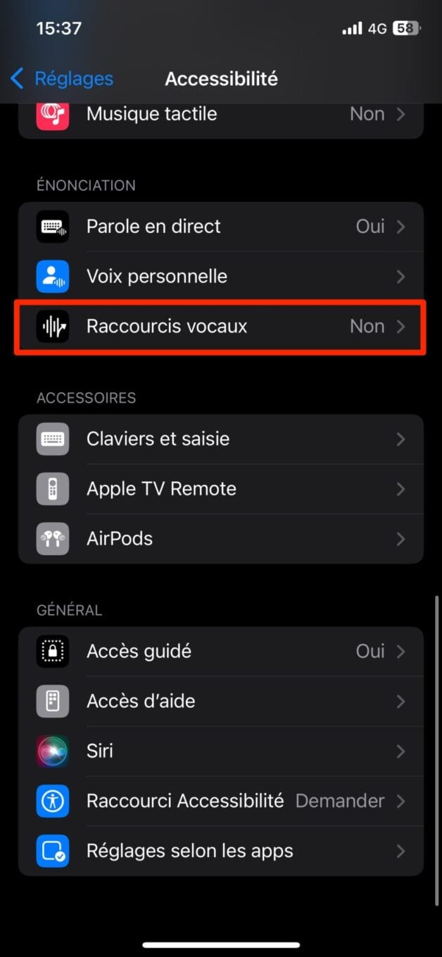 Ios 18 Raccourcis Vocaux 1