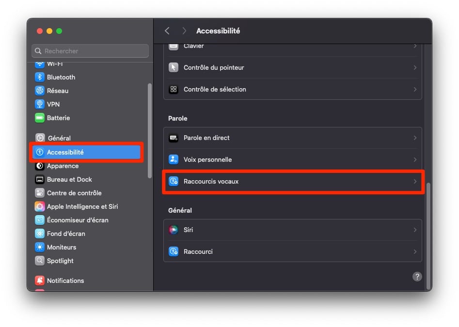 Macos Sequoia Raccourcis Vocaux 1