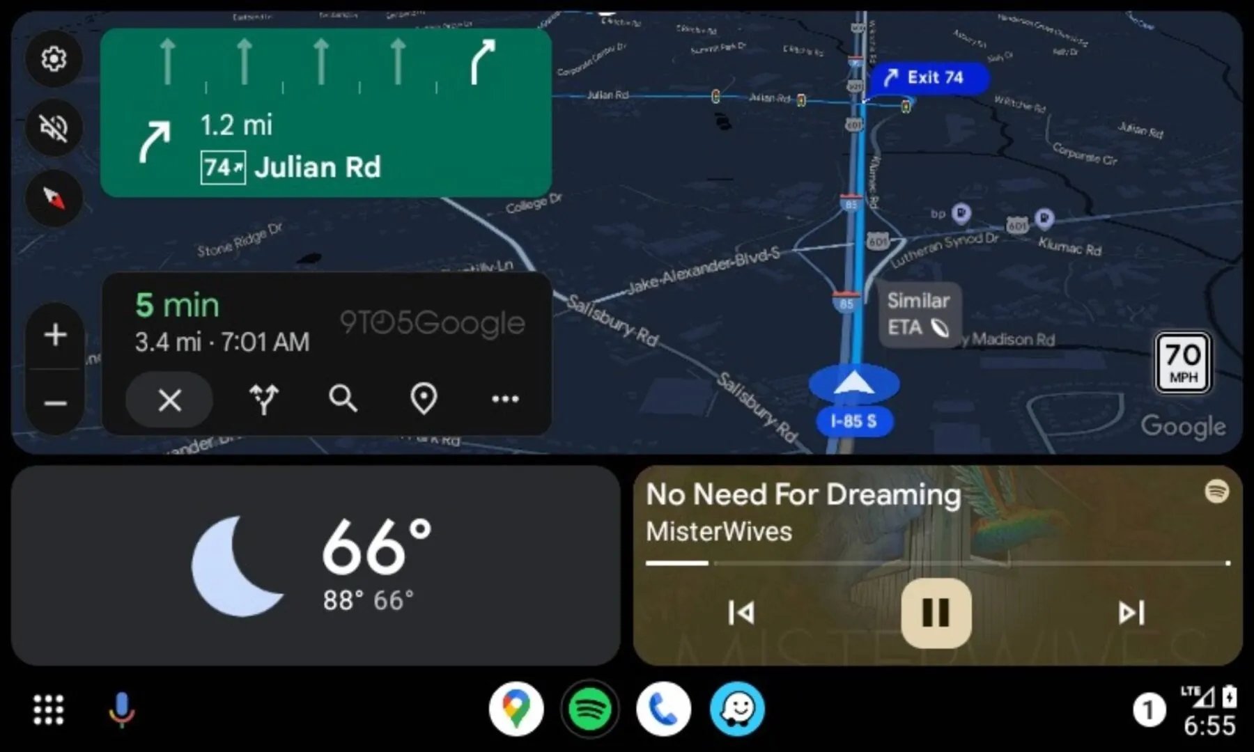 Nouvel Affichage Voies Google Maps Android Auto