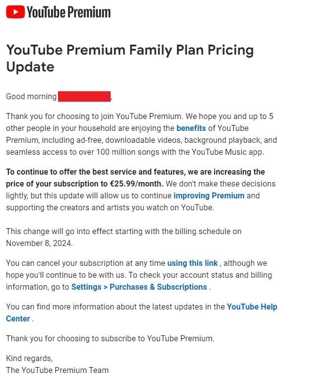 Prix Augmentation Youtube