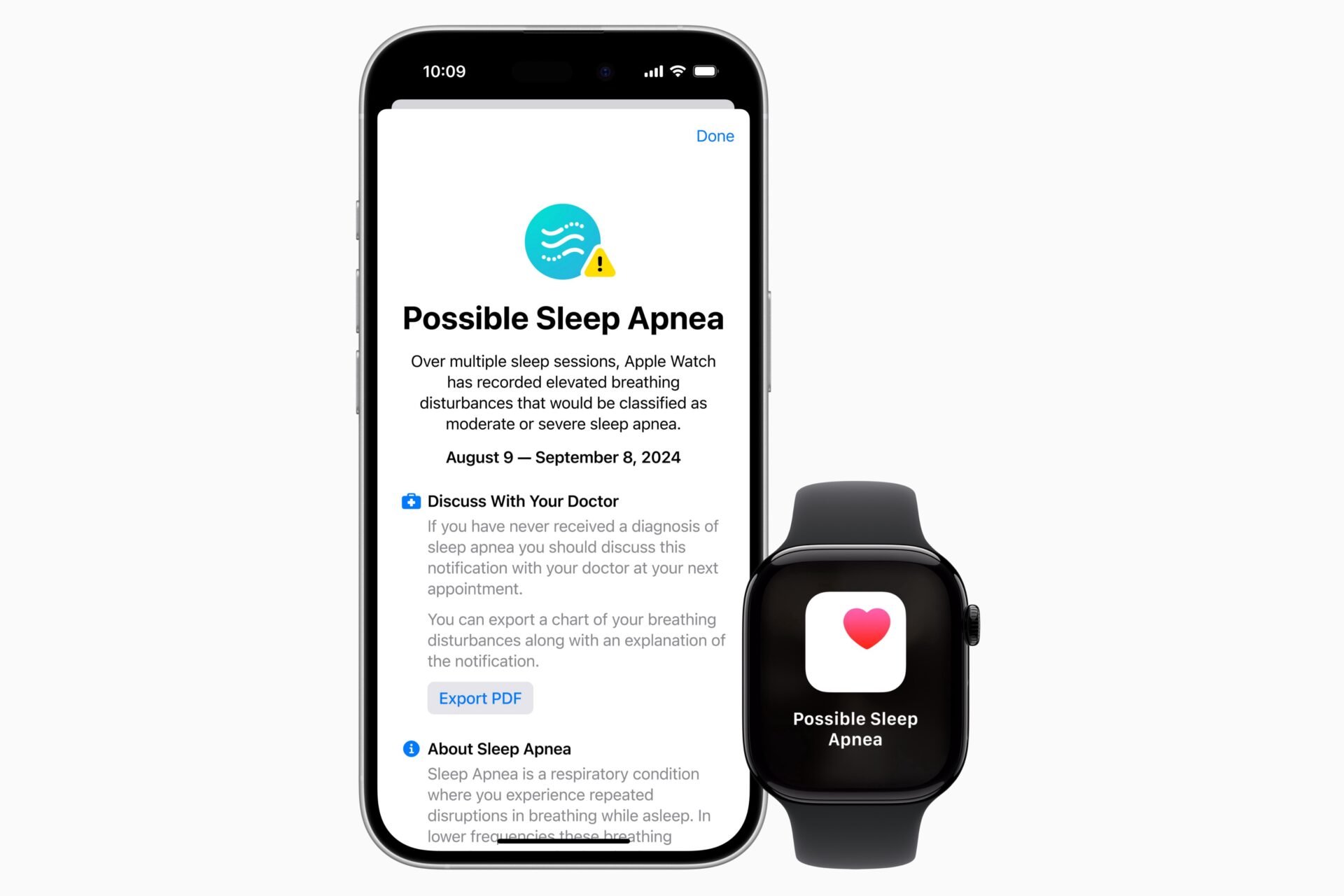 La détection de l’apnée du sommeil de watchOS 11 est aussi disponible en France