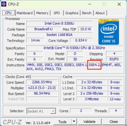 Cpu Z Windows 11 24h2 Popcnt Sse4 2 Sse4a