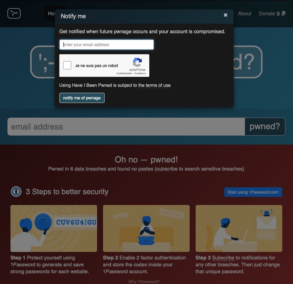 Have I Been Pwned 3