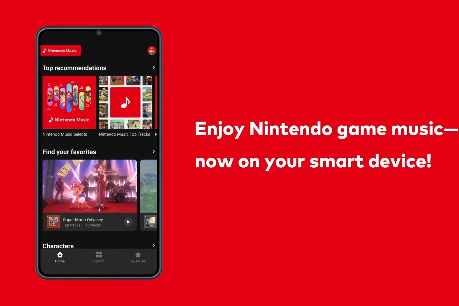 Nintendo lance une application de streaming de musiques de jeux très bien pensée