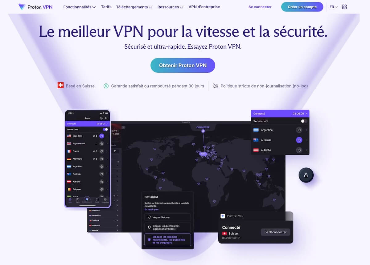 Vitesses Proton Vpn