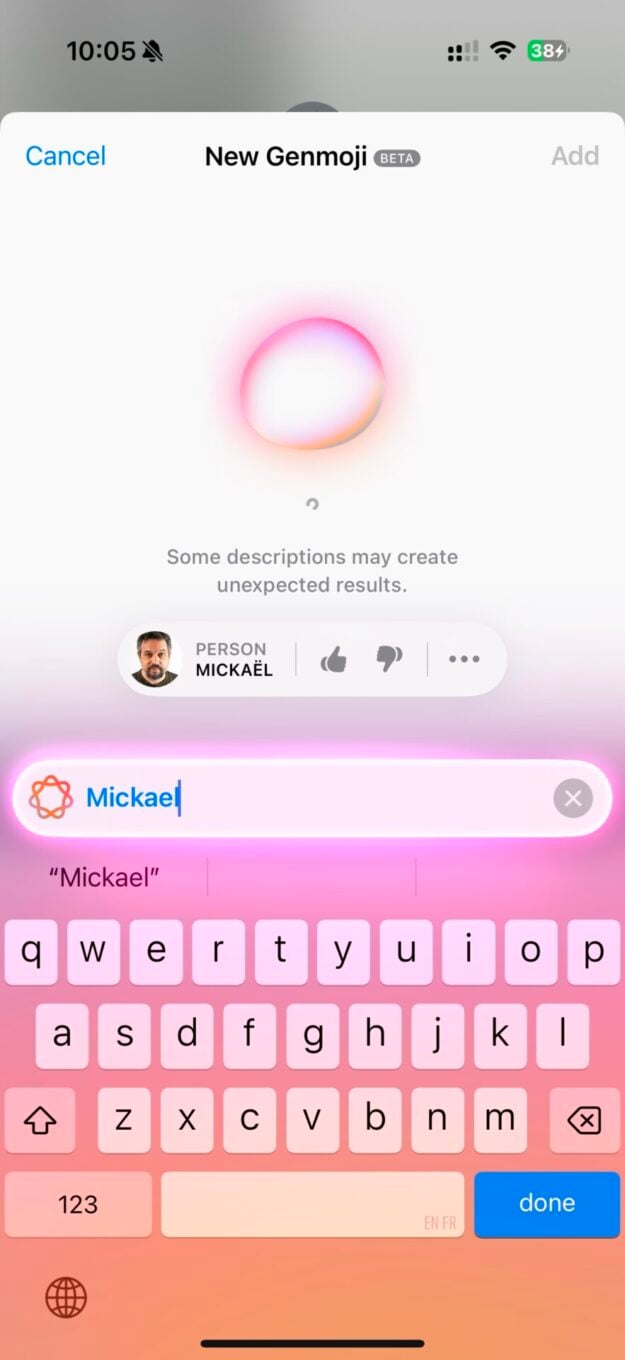 Apple Intelligence Messages Genmoji 3