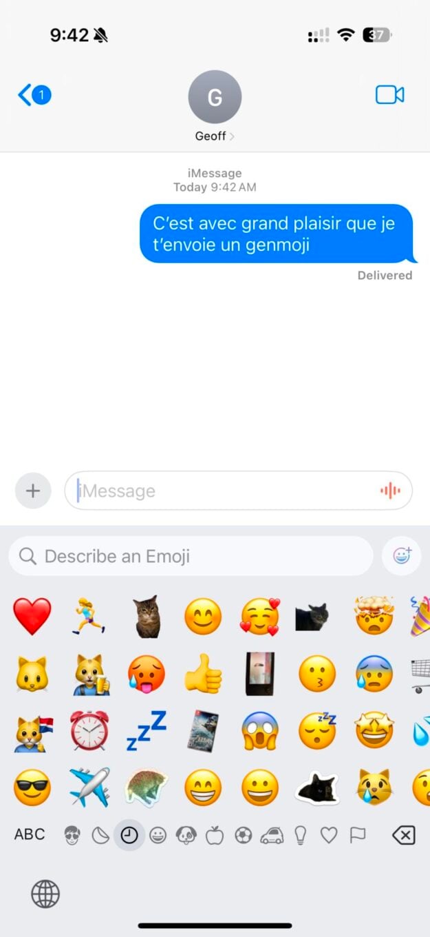 Apple Intelligence Messages Genmoji