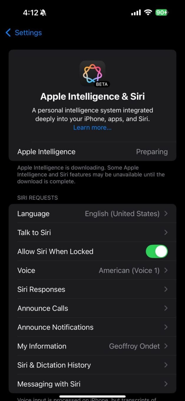 Ios 18.1 Activer Apple Intelligence En France 14