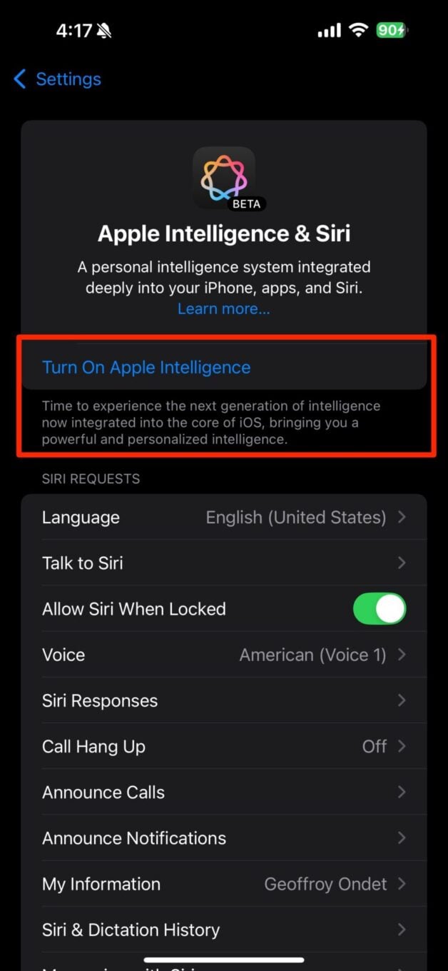 Ios 18 1 Activer Apple Intelligence En France 19