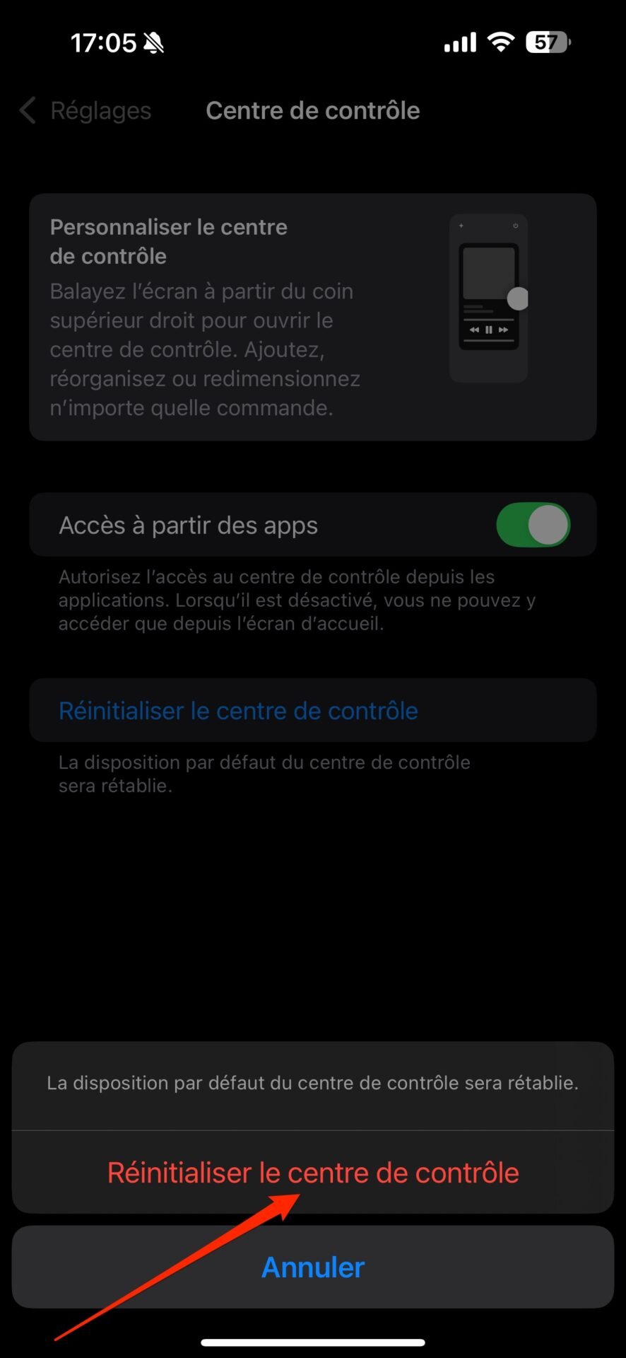 Ios 18 1 Réinitialiser Centre De Contrôle 3