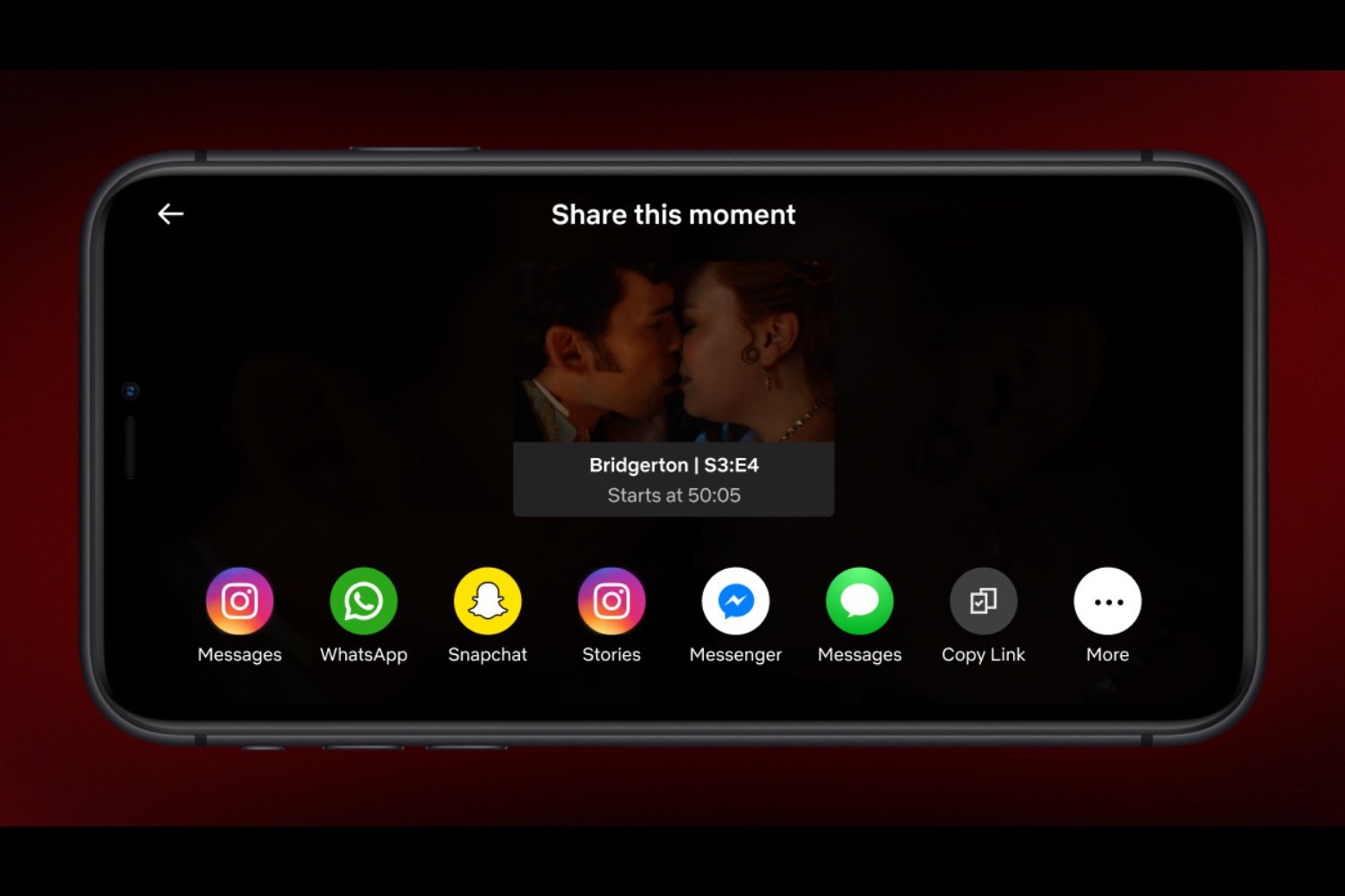 Netflix permet de partager des « Moments » avec ses proches et sur les réseaux sociaux