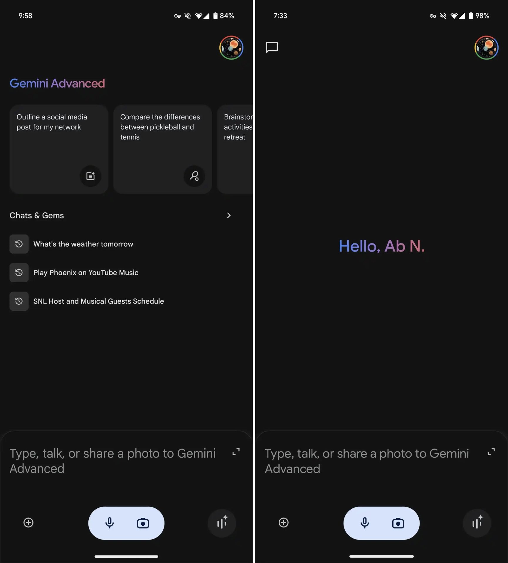 Nouvelle Interface Google Gemini Android