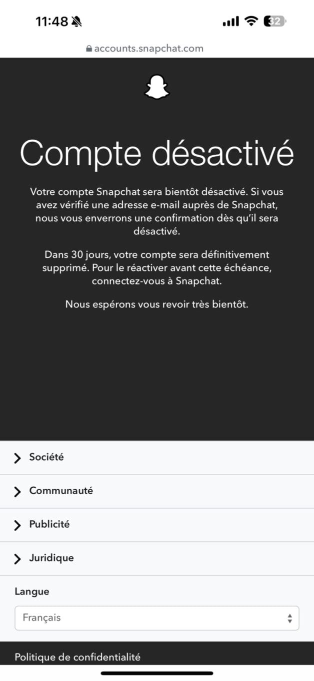 Supprimer Un Compte Snapchat 9