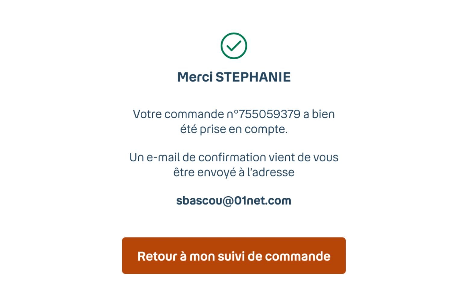 Commande Validée Bouygues