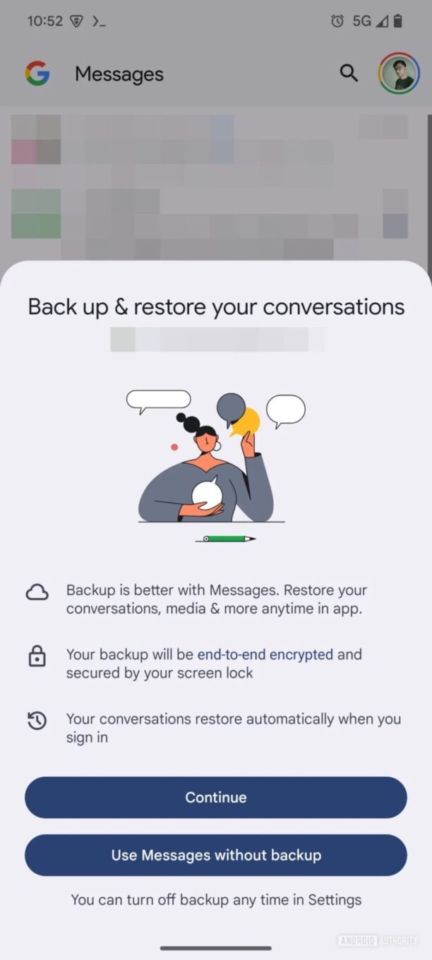 Google Messages Sauvegarde Et Restauration 1