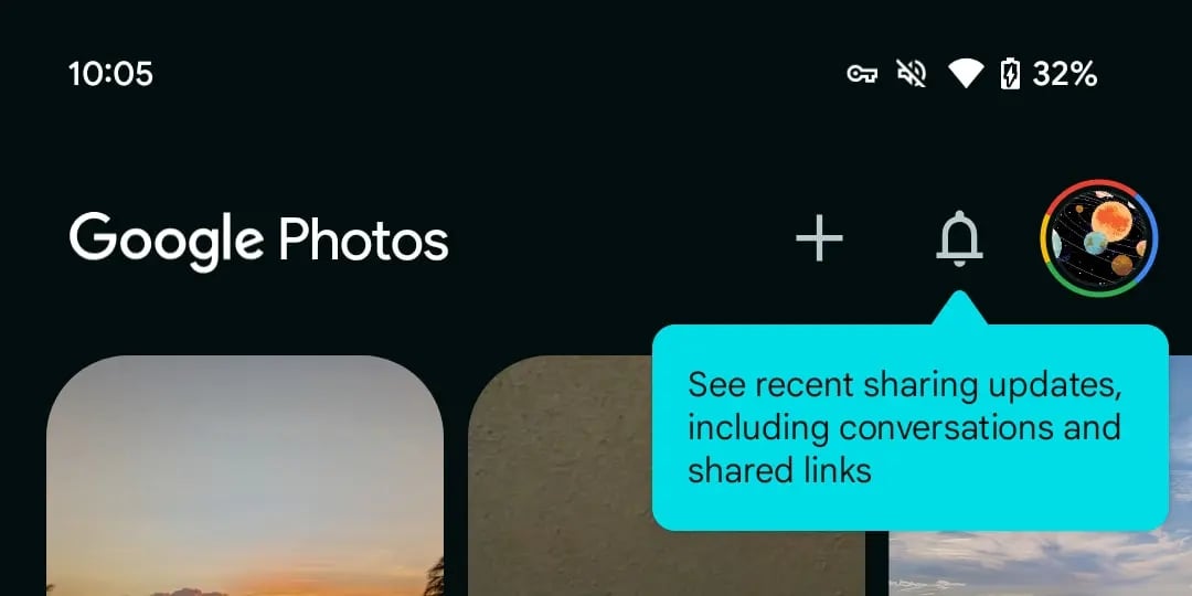 Google Photos Onglet Nouveautés