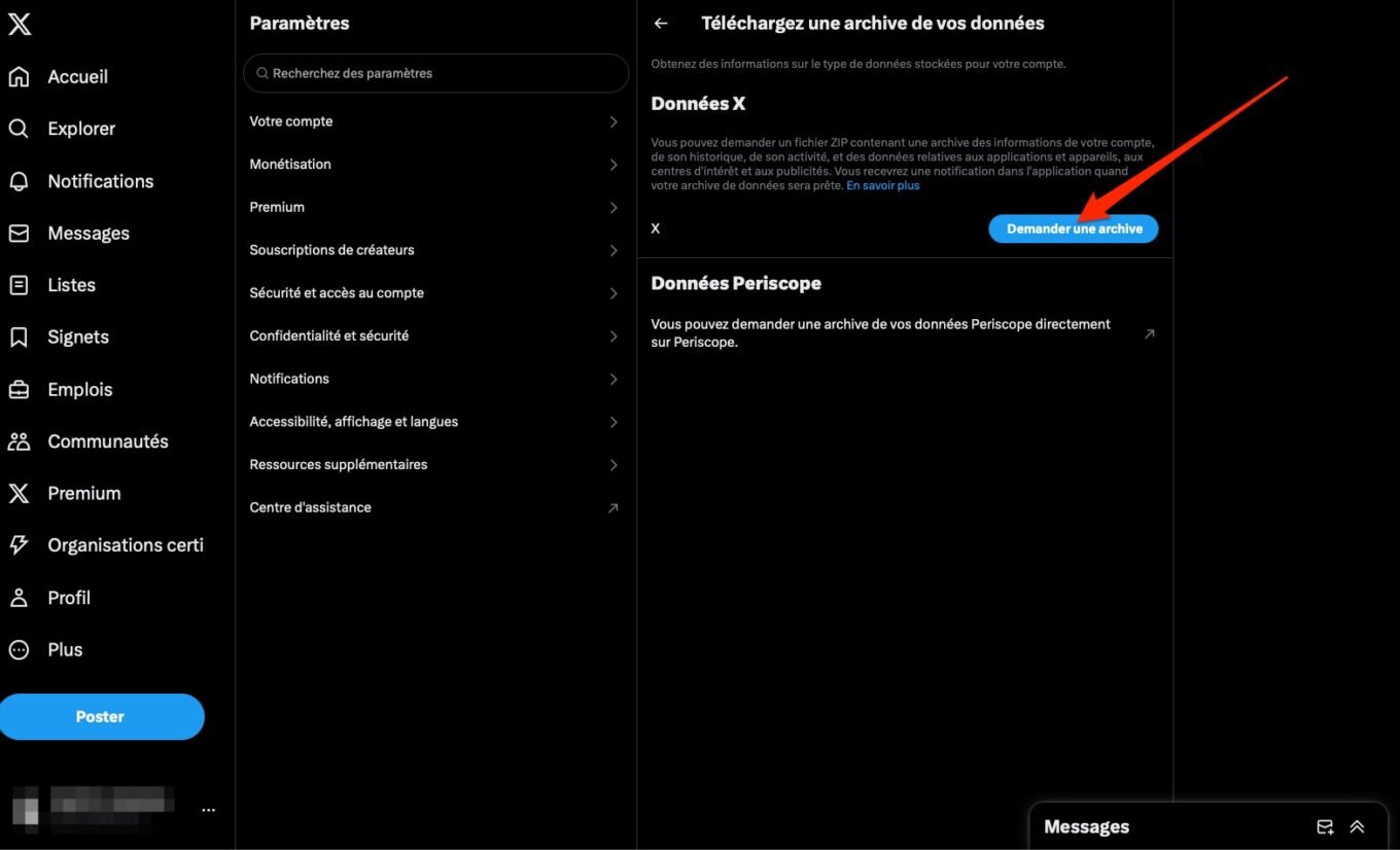 Comment Télécharger Archive X Twitter 5