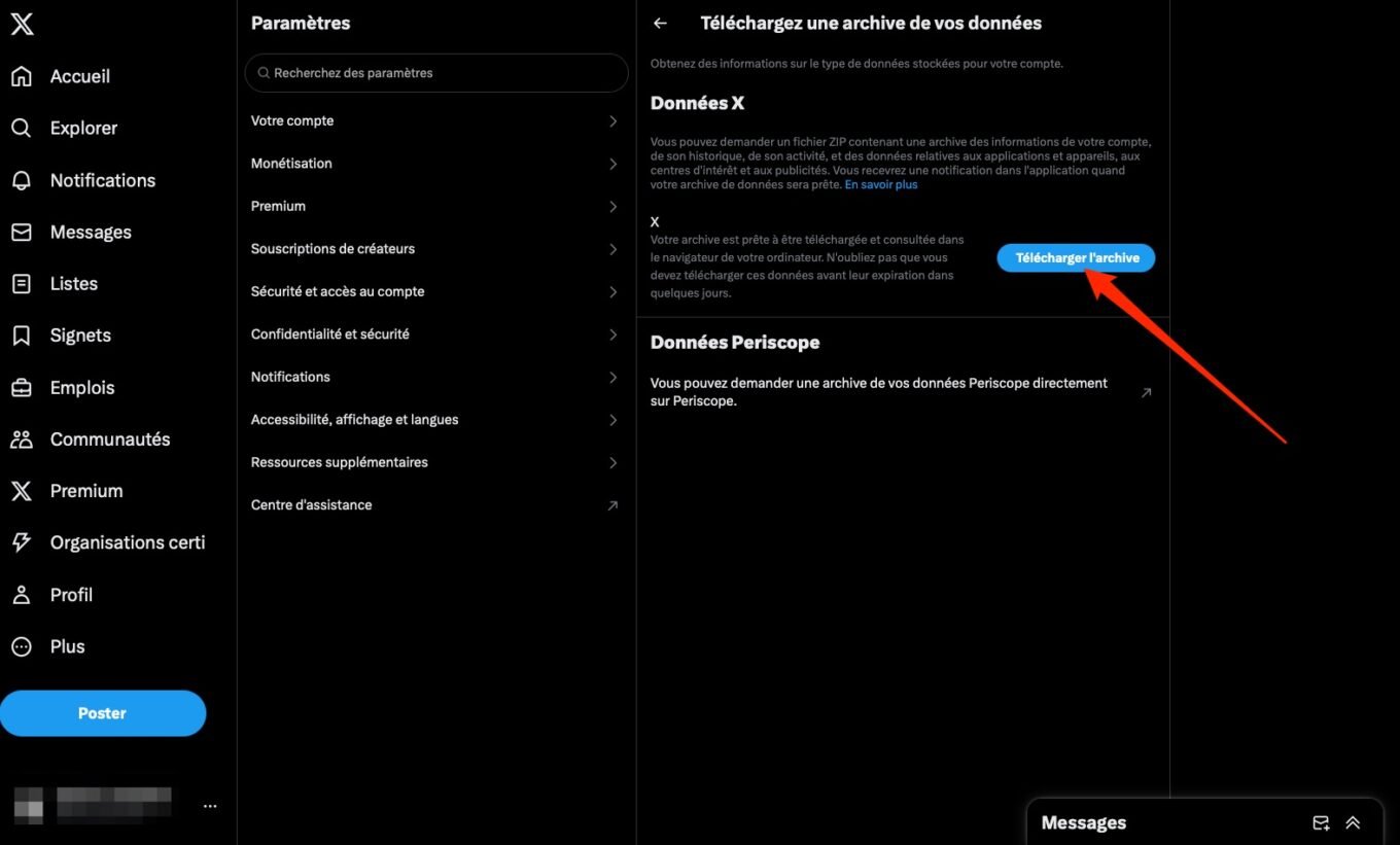 Comment Télécharger Archive X Twitter 6