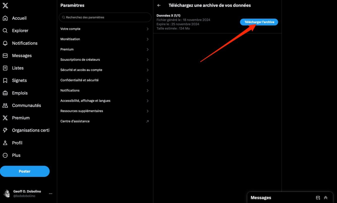 Comment Télécharger Archive X Twitter 7