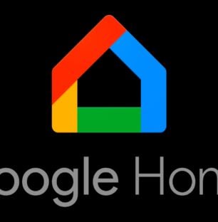 Google Home Logo Fond Noir