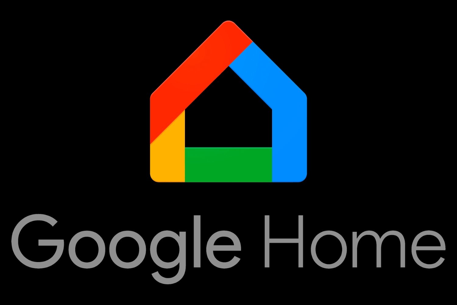 Google Home Logo Fond Noir