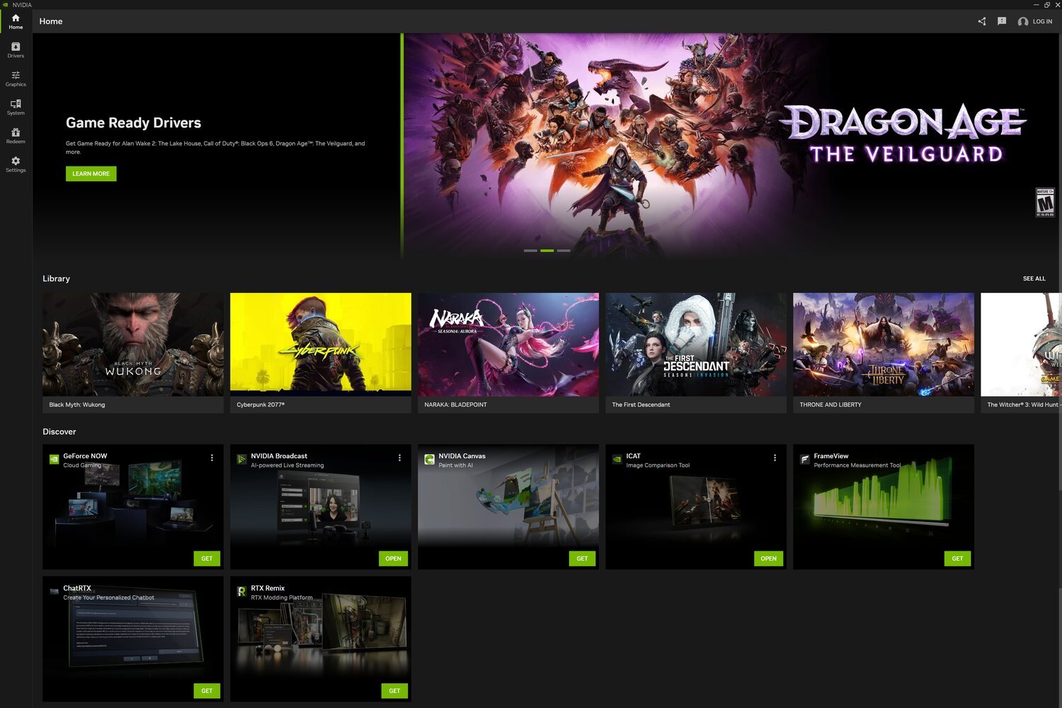 Nvidia App Home(1)