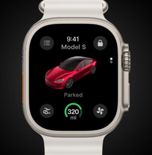 Tesla Mise à Jour Noël Apple Watch