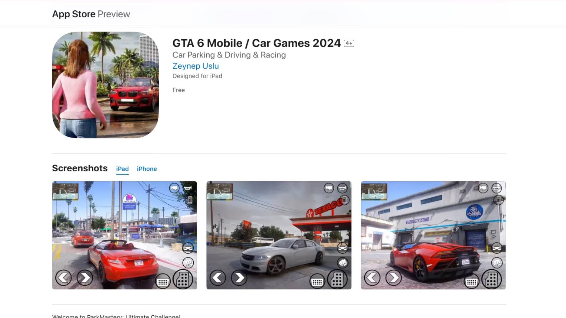 Gta 6 Mobile App Store Fake