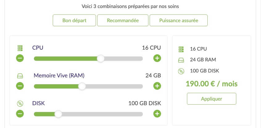 Modulation Hébergement Cloud Planethoster