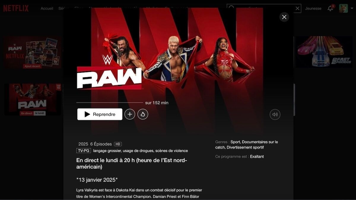 Wwe Catch Sur Netflix