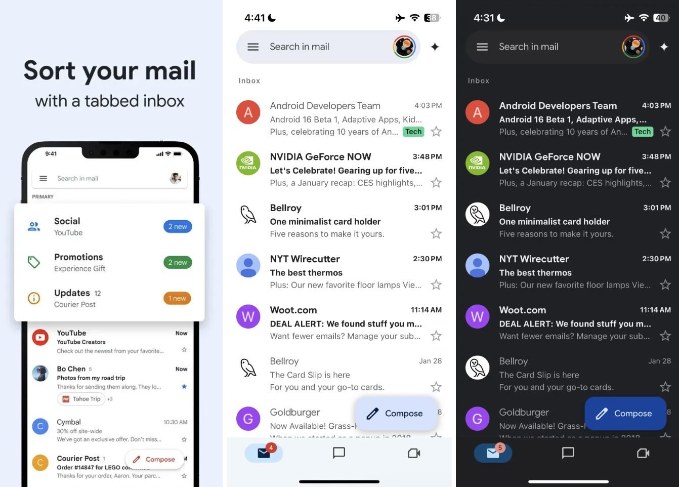 Gmail Iphone Material Design 3