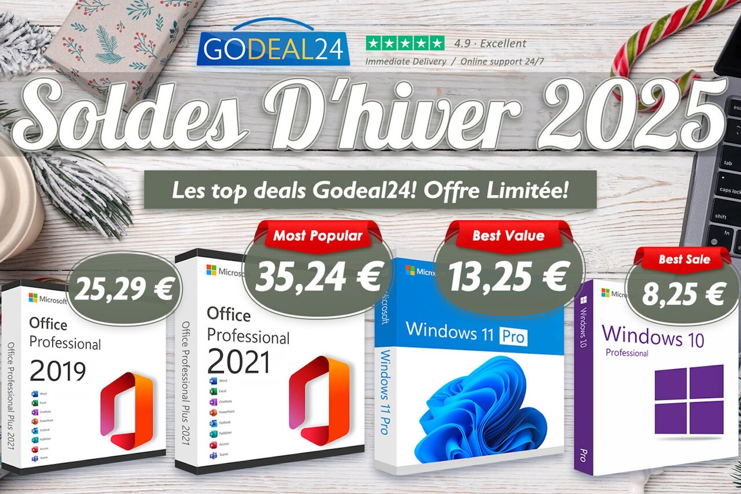 Soldes d’hiver 2025 : dernière chance pour avoir Microsoft Office et Windows 11 à prix cassés (-62%)