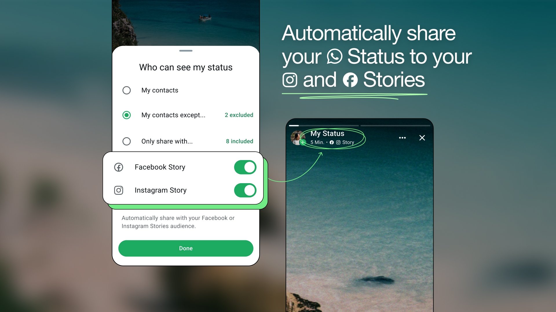 Partage Statut Stories Whatsapp