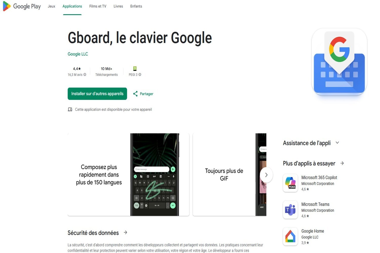 Gboard Clavier Google 10 Md(1)